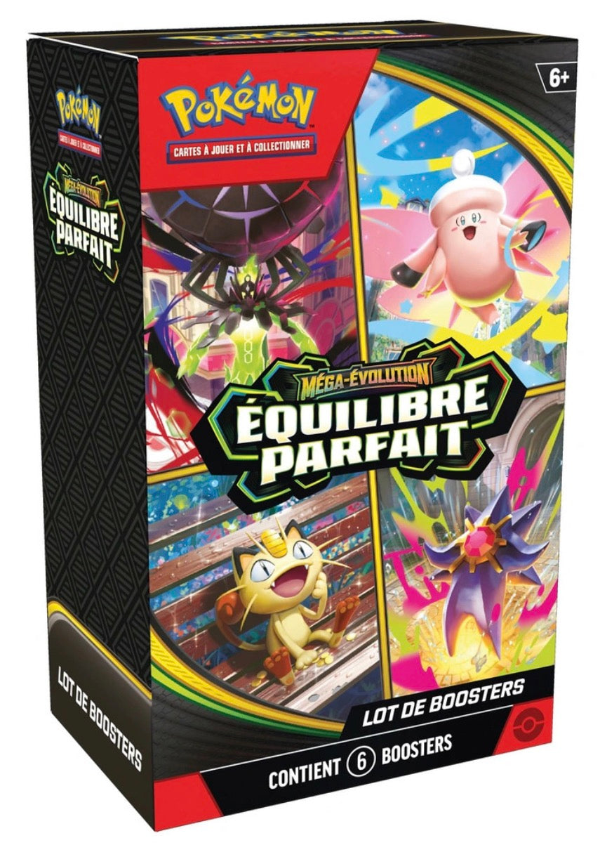 Pokémon – ME3 – Bundle Boosters Équilibre Parfait (6) – FR