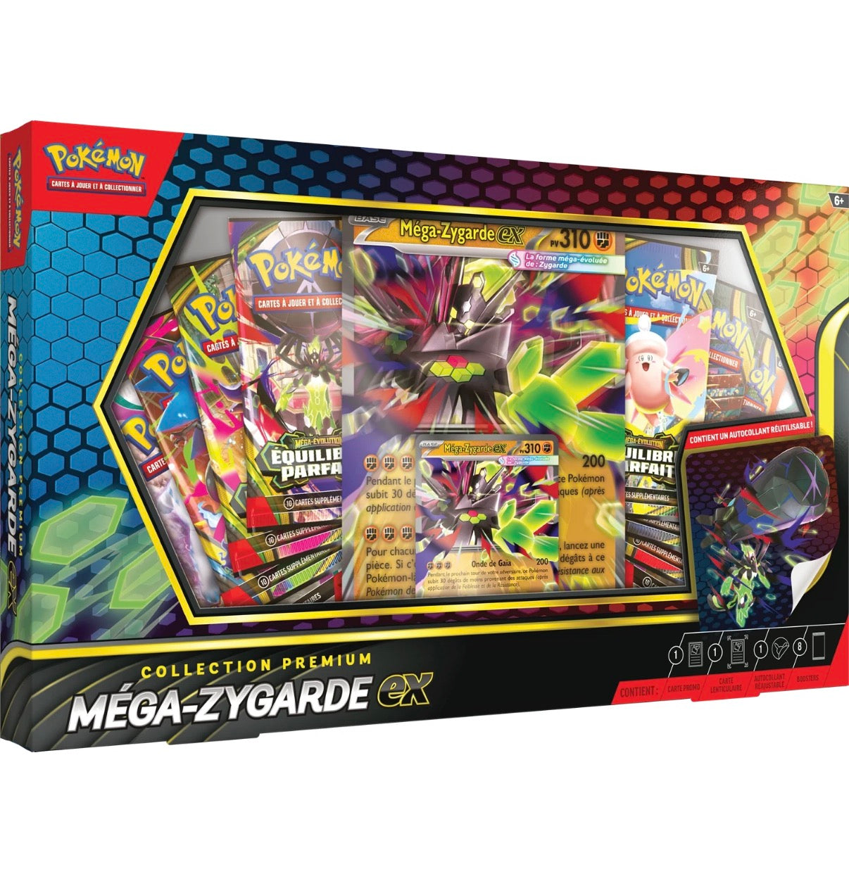 1 Coffret Méga Zygarde ( 4 ME3, 2 ME2 et 2 EV2 )