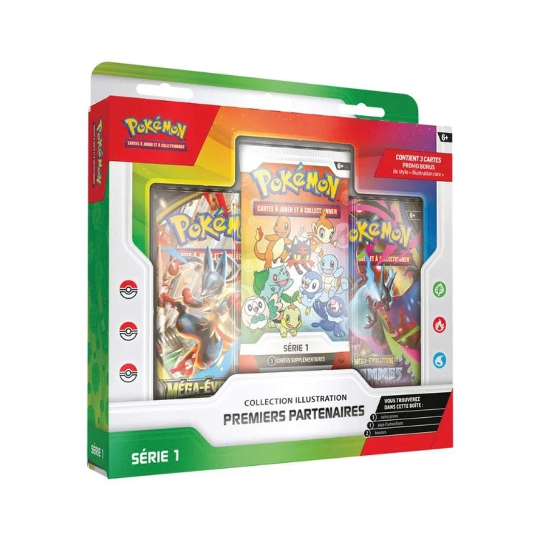 Coffret Collection Illustration Premiers Partenaires Méga-Évolutions série 1 - FR